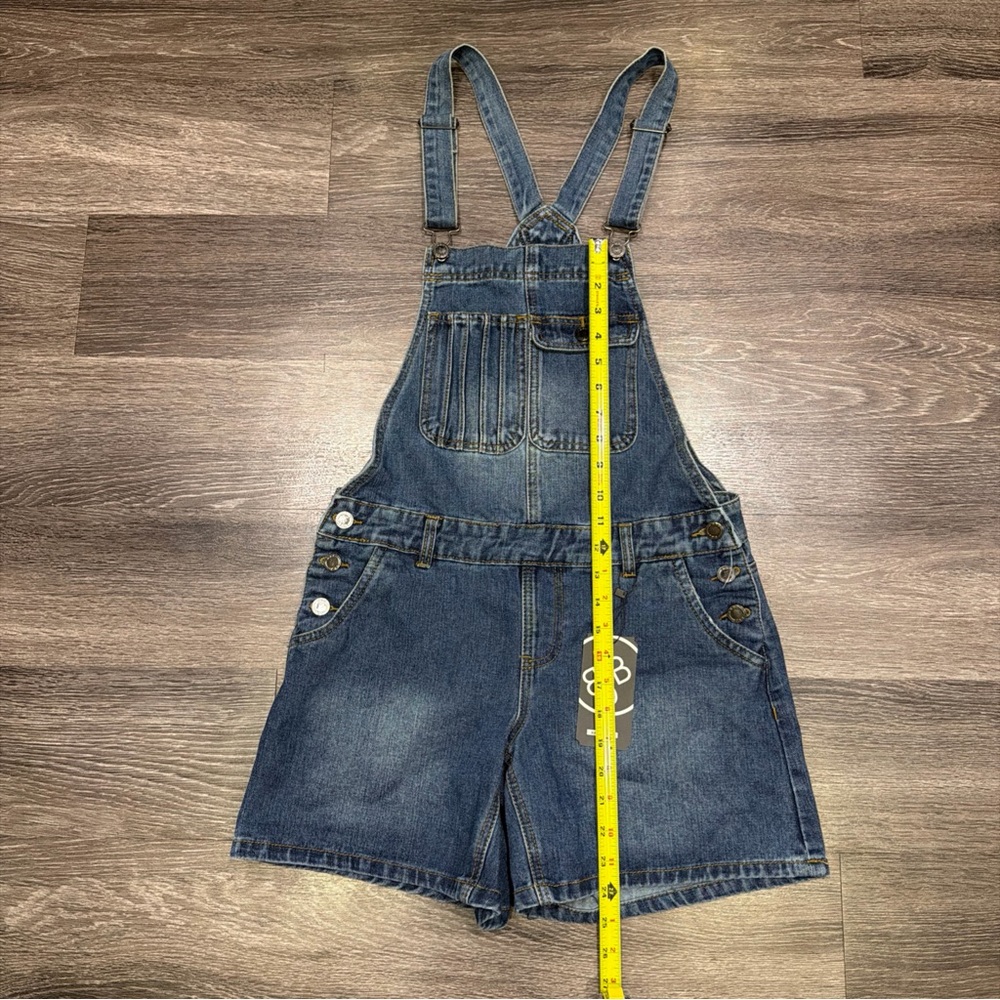 Boom Boom Jeans Overalls Shortalls Blue Denim Women’s Small NWT - Picture 5 of 5